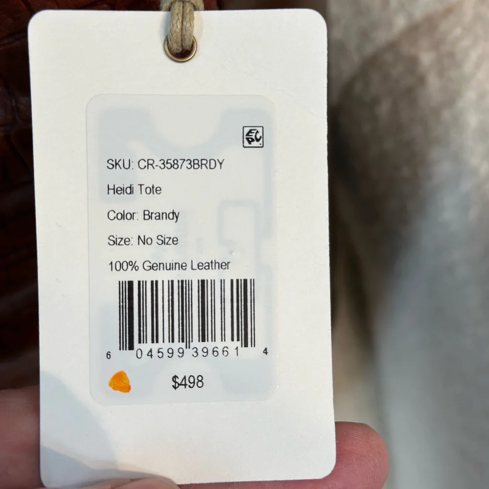 HOBO - Heidi Tote Bag‎ Purse Leather Straps Brandy Classic NWT - Picture 7 of 13